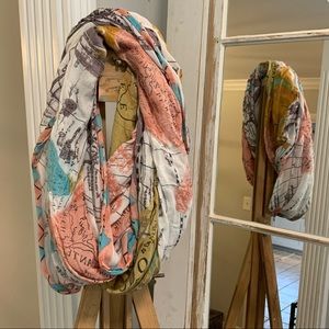 World map scarf